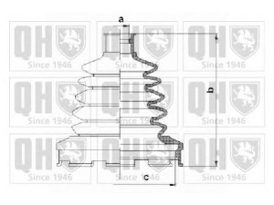 QUINTON HAZELL QJB1055 gofruotoji membrana, kardaninis velenas 
 Ratų pavara -> Gofruotoji membrana
272442