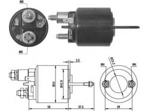 MAGNETI MARELLI 940113050062 solenoidinis jungiklis, starteris