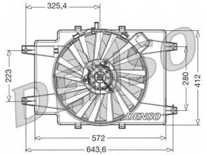 DENSO DER01007 ventiliatorius, radiatoriaus 
 Aušinimo sistema -> Oro aušinimas
46743390, 46743390