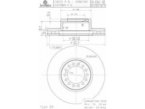BREMBO 09.A562.10 stabdžių diskas 
 Stabdžių sistema -> Diskinis stabdys -> Stabdžių diskas
2995702, 2995894, 2996708, 7187541