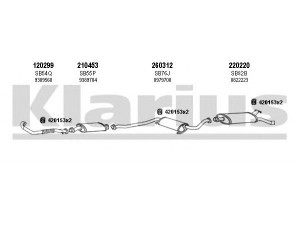 KLARIUS 750157E išmetimo sistema 
 Išmetimo sistema -> Išmetimo sistema, visa