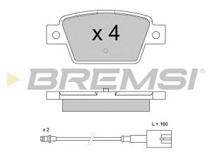 BREMSI BP3511 stabdžių trinkelių rinkinys, diskinis stabdys
77365809, 77365809, 77365809