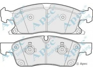 APEC braking PAD1770 stabdžių trinkelių rinkinys, diskinis stabdys 
 Techninės priežiūros dalys -> Papildomas remontas
68052369AA, 68052370AA