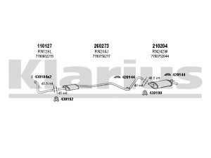 KLARIUS 720760E išmetimo sistema