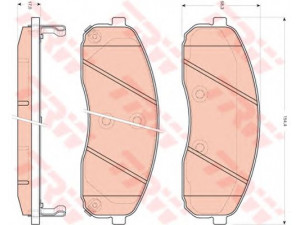 TRW GDB3433 stabdžių trinkelių rinkinys, diskinis stabdys 
 Techninės priežiūros dalys -> Papildomas remontas
0K56B3323Z, 0K58A3323Z