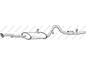 BOSAL 289-775 galinis duslintuvas 
 Išmetimo sistema -> Duslintuvas
14300-57B40, 14300-57B41, 14300-57B42