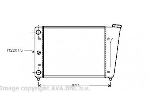 AVA QUALITY COOLING VW2056 radiatorius, variklio aušinimas 
 Aušinimo sistema -> Radiatorius/alyvos aušintuvas -> Radiatorius/dalys
321121253AD, 321121253H