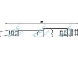 APEC braking HOS3162 stabdžių žarnelė 
 Stabdžių sistema -> Stabdžių žarnelės
562328, 562328, 90008285, 90168898