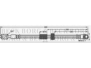 BORG & BECK BBH7907 stabdžių žarnelė 
 Stabdžių sistema -> Stabdžių žarnelės
6E0 611 701 B