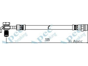 APEC braking HOS4111 stabdžių žarnelė 
 Stabdžių sistema -> Stabdžių žarnelės
31317430, 31341510