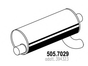 ASSO 505.7029 vidurinis / galinis duslintuvas
394323, 97301