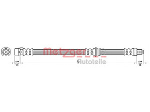 METZGER 4110478 stabdžių žarnelė 
 Stabdžių sistema -> Stabdžių žarnelės
3430 6 778 260, 3430 6 788 436