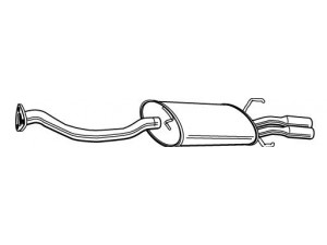 WALKER 22568 galinis duslintuvas 
 Išmetimo sistema -> Duslintuvas
GEX33663