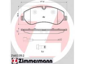 ZIMMERMANN 25602.170.2 stabdžių trinkelių rinkinys, diskinis stabdys 
 Techninės priežiūros dalys -> Papildomas remontas
1 763 915, BK21-2KB021-AA