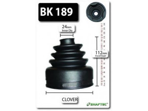 SHAFTEC BK189 gofruotoji membrana, kardaninis velenas 
 Ratų pavara -> Gofruotoji membrana