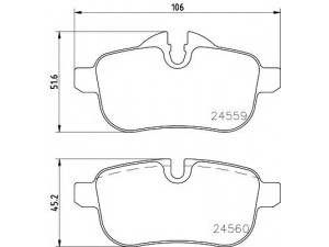 HELLA PAGID 8DB 355 014-621 stabdžių trinkelių rinkinys, diskinis stabdys 
 Techninės priežiūros dalys -> Papildomas remontas
34216788275, 34216797861
