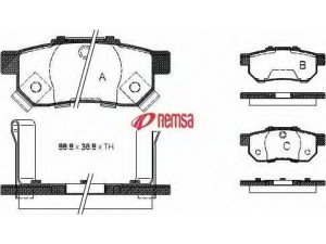 METZGER 0233.52 stabdžių trinkelių rinkinys, diskinis stabdys 
 Techninės priežiūros dalys -> Papildomas remontas
43022-SO4-E02, 43022-SR2-010, 43022-SR3-G00
