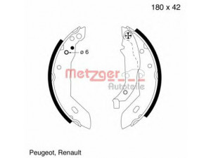METZGER MG 392 stabdžių trinkelių komplektas 
 Techninės priežiūros dalys -> Papildomas remontas
4241E6, 7701 202 898, 7701 203 288