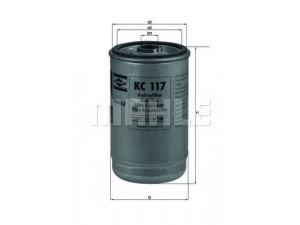 KNECHT KC 117 kuro filtras 
 Techninės priežiūros dalys -> Papildomas remontas
0247139, 1318695