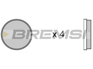BREMSI BP2067 stabdžių trinkelių rinkinys, diskinis stabdys 
 Techninės priežiūros dalys -> Papildomas remontas
425159, 4AY75516221, 4AY95534349