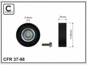 CAFFARO 37-98 kreipiantysis skriemulys, V formos rumbuotas diržas 
 Diržinė pavara -> V formos rumbuotas diržas/komplektas -> Laisvasis/kreipiamasis skriemulys
47 52 879, 47 52 895, 47 52 960