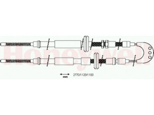BENDIX 431226B trosas, stovėjimo stabdys 
 Stabdžių sistema -> Valdymo svirtys/trosai
1627591, 6133735, 6169520, 84FB2A603AL