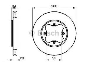 BOSCH 0 986 478 568 stabdžių diskas 
 Dviratė transporto priemonės -> Stabdžių sistema -> Stabdžių diskai / priedai
45251-SM4-000, 45251-SM4-010, 45251-SM4-020
