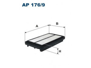 FILTRON AP176/9 oro filtras 
 Filtrai -> Oro filtras
1654-64A00F, 165464A00C, 13780-68K00-000