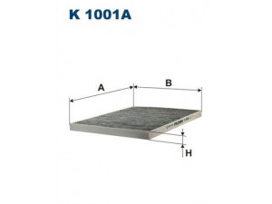 FILTRON K1001A filtras, salono oras 
 Techninės priežiūros dalys -> Techninės priežiūros intervalai
09162646, 1718022, 1808614, 1808616