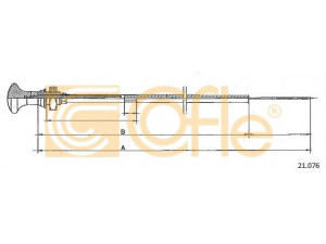 COFLE 21.076 kabelis, starteris