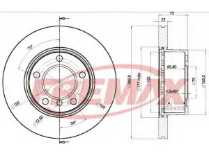 FREMAX BD-4629 stabdžių diskas 
 Stabdžių sistema -> Diskinis stabdys -> Stabdžių diskas
3411 6 764 629