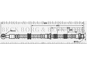 BORG & BECK BBH7557 stabdžių žarnelė 
 Stabdžių sistema -> Stabdžių žarnelės
4650A529, 4806.H8
