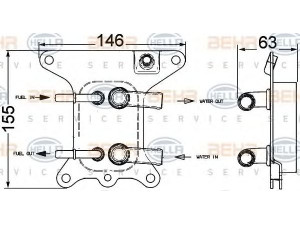 HELLA 8MK 376 749-791 kuro radiatorius 
 Degalų tiekimo sistema -> Kuro radiatorius
PIB000080
