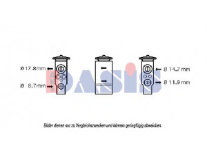 AKS DASIS 840132N išsiplėtimo vožtuvas, oro kondicionavimas 
 Oro kondicionavimas -> Vožtuvai
7701046085