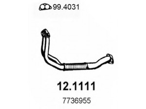 ASSO 12.1111 išleidimo kolektorius 
 Išmetimo sistema -> Išmetimo vamzdžiai
7736955