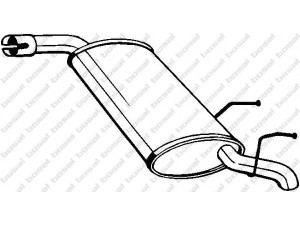 BOSAL 185-665 galinis duslintuvas 
 Išmetimo sistema -> Duslintuvas
13262062, 58 54 546