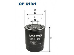 FILTRON OP619/1 alyvos filtras 
 Filtrai -> Alyvos filtras
OK177, 1213438, 3598332, 4089653