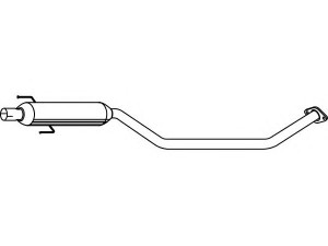 FENNO P6559 vidurinis duslintuvas 
 Išmetimo sistema -> Duslintuvas
(17410-27140) repair m