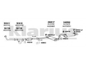 KLARIUS 940438E išmetimo sistema 
 Išmetimo sistema -> Išmetimo sistema, visa