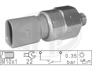 ERA 330779 alyvos slėgio jungiklis 
 Variklis -> Variklio elektra
1J0 919 081