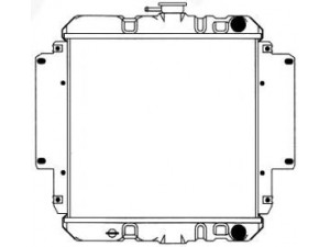 SAKURA  Automotive 1431-0223 radiatorius, variklio aušinimas