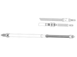 KAWE CT02146 trosas, stovėjimo stabdys 
 Stabdžių sistema -> Valdymo svirtys/trosai
4745H5