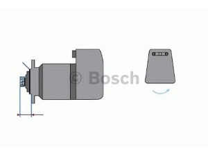BOSCH 0 001 612 004 starteris