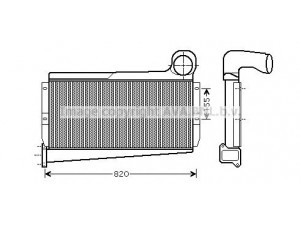 AVA QUALITY COOLING MEA4225 tarpinis suslėgto oro aušintuvas, kompresorius 
 Variklis -> Oro tiekimas -> Įkrovos agregatas (turbo/superįkrova) -> Tarpinis suslėgto oro aušintuvas