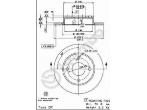 BREMBO 08.5164.24 stabdžių diskas 
 Stabdžių sistema -> Diskinis stabdys -> Stabdžių diskas
1107767, 5022652, 5022653, 6191062