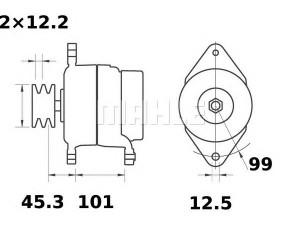 MAHLE ORIGINAL MG 103 kintamosios srovės generatorius
25026010