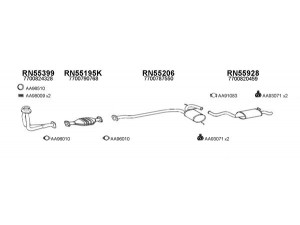 VENEPORTE 550036 išmetimo sistema 
 Išmetimo sistema -> Išmetimo sistema, visa