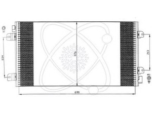 ELECTRO AUTO 30O0048 kondensatorius, oro kondicionierius 
 Oro kondicionavimas -> Kondensatorius
2765000QAN, 4401424, 7701057122