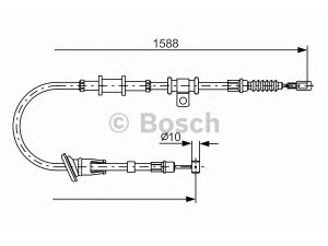 BOSCH 1 987 482 245 trosas, stovėjimo stabdys 
 Stabdžių sistema -> Valdymo svirtys/trosai
M 884534, MR914268