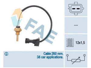 FAE 32740 siuntimo blokas, aušinimo skysčio temperatūra 
 Elektros įranga -> Jutikliai
91 82 205